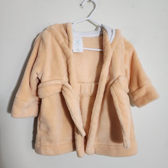 Cloud Island super soft plush fox hood baby bath robe size 6-9 months - Picture 5 of 11